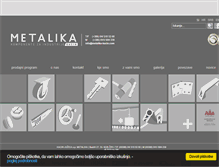Tablet Screenshot of metalika-kacin.com